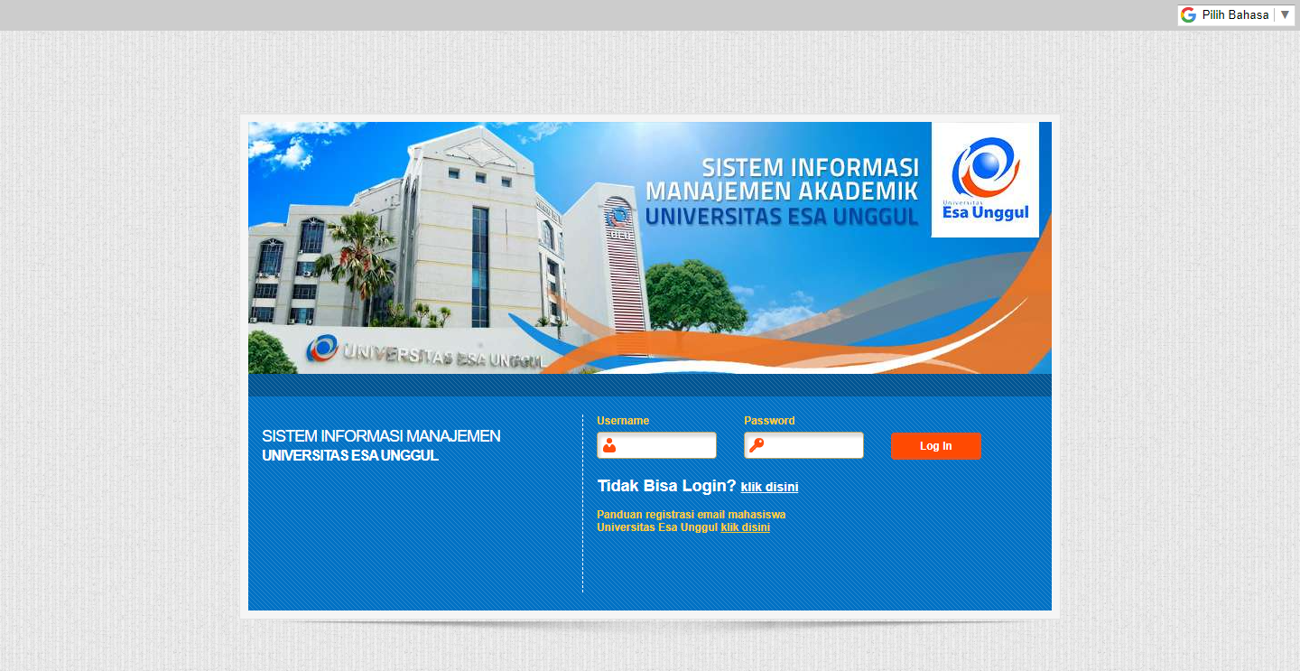 Sistem Informasi Akademik Biro Teknologi Informasi Dan Komunikasi Universitas Esa Unggul